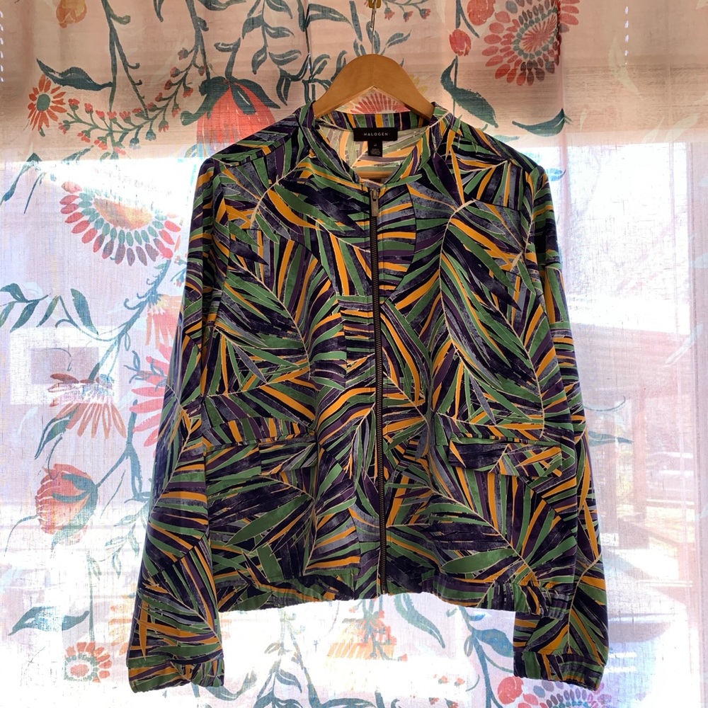 Halogen bomber jacket